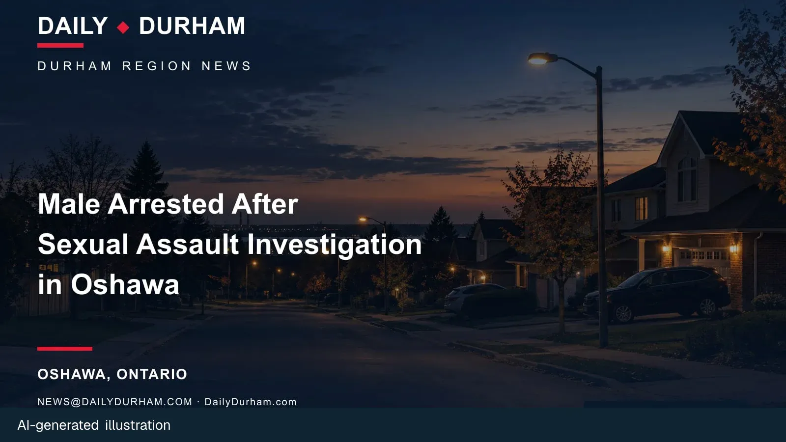 AI-generated branded feature illustration for Daily Durham.