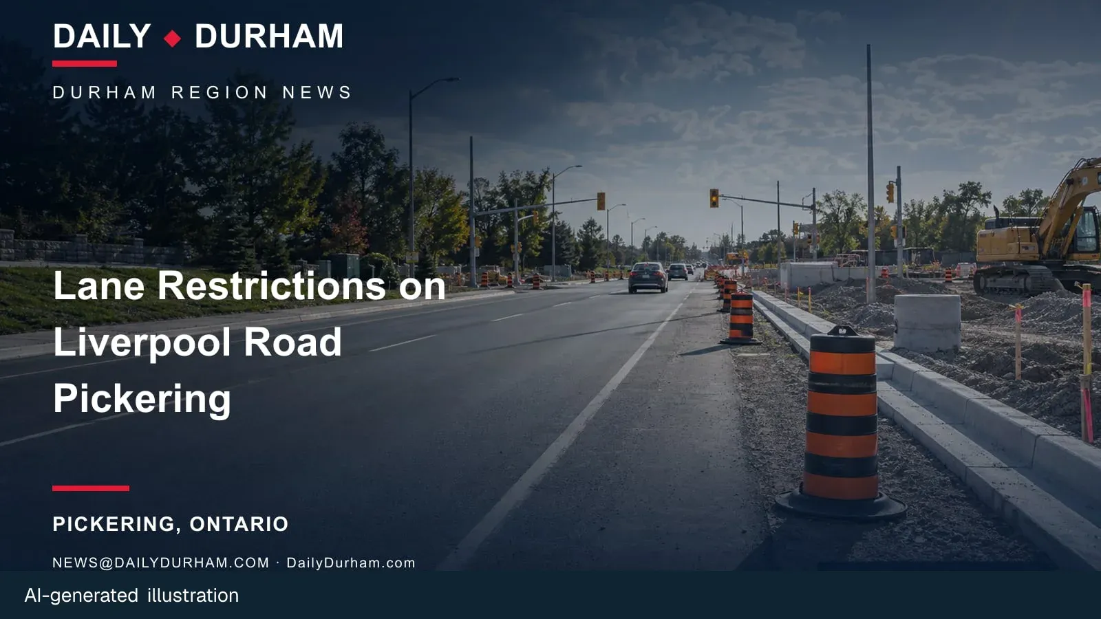 AI-generated branded feature illustration for Daily Durham.