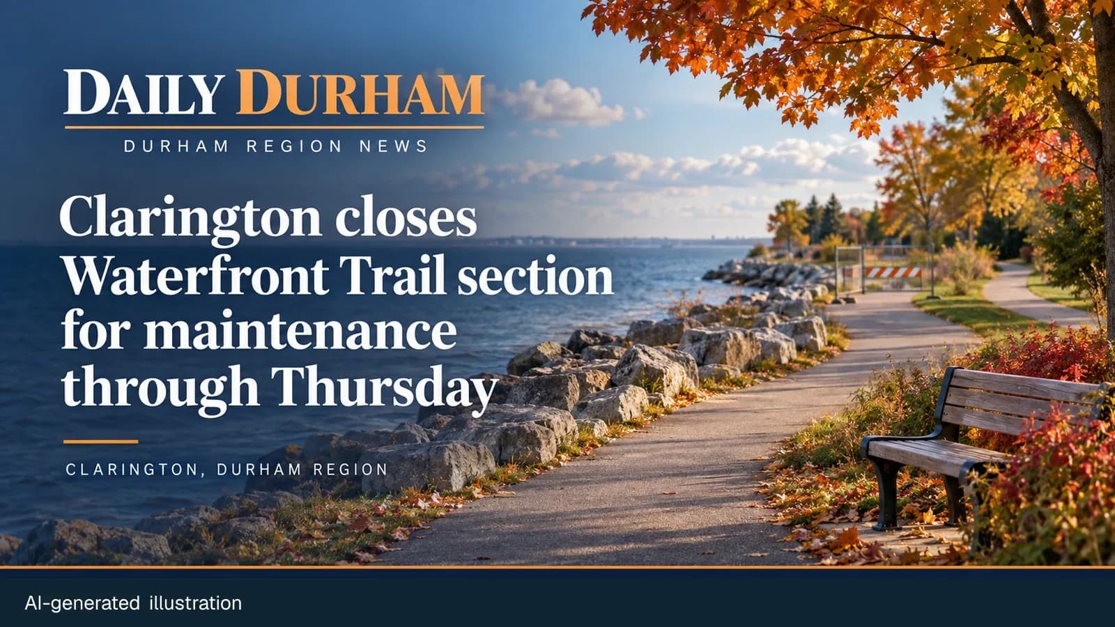 AI-generated editorial illustration for the Daily Durham story: clarington