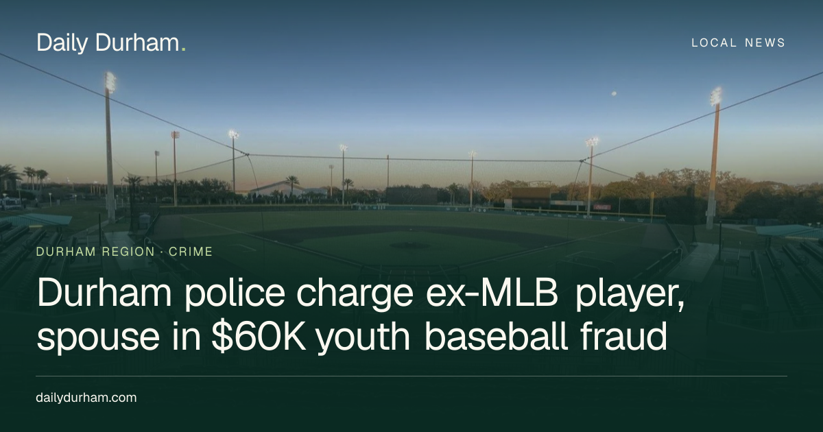 Durham police charge ex-MLB player, spouse in $60K youth baseball fraud ...